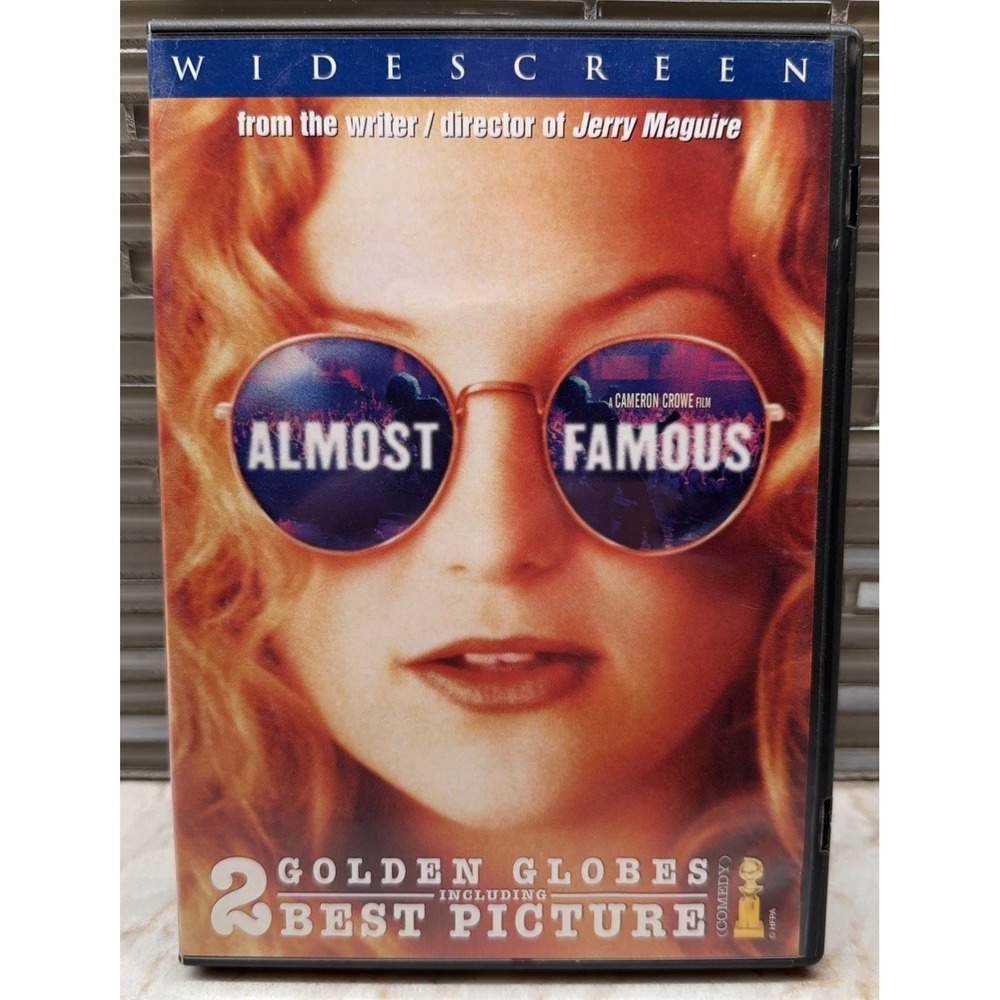 Almost Famous DVD Video 2000 Widescreen Kate Hudson 2 Golden‎ Globes